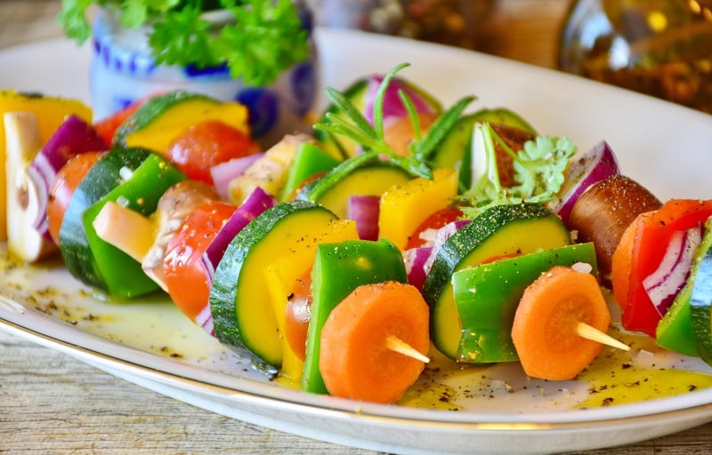 Grilled Vegetables Skewer